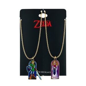 NEW Nintendo The Legend Of Zelda Link & Zelda Best Friend Necklaces Set